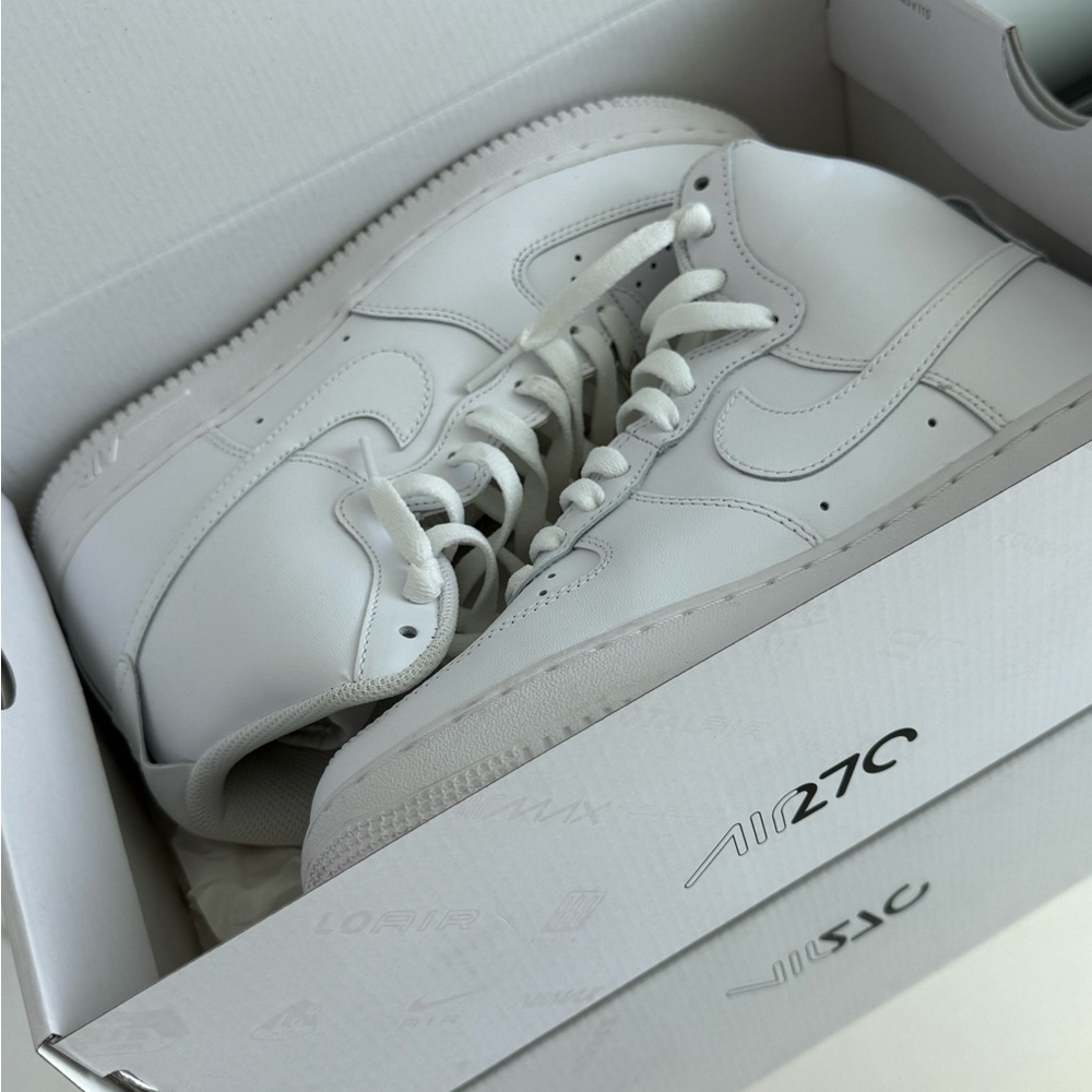 Nike White High-Top Sneakers - Picture 6 of 6